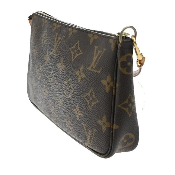 LOUIS VUITTON Pochette Accessoires Hand Bag Monogram Leather BN - Picture 4 of 14
